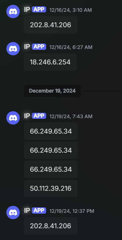 IP Log API — request logging API service