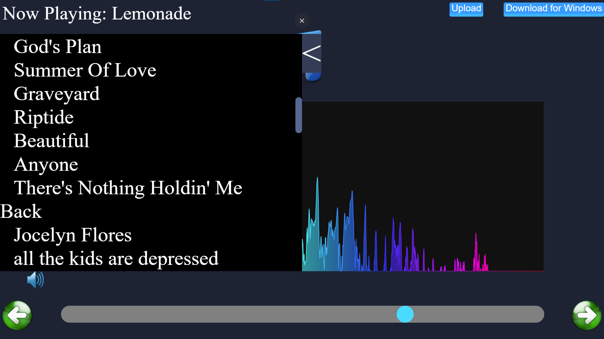 Wave Player — desktop audio player application